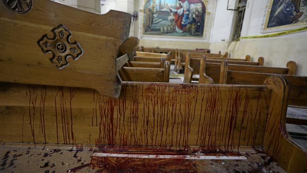 La iglesia copta de Tanta, tras el atentado terrorista de Daesh