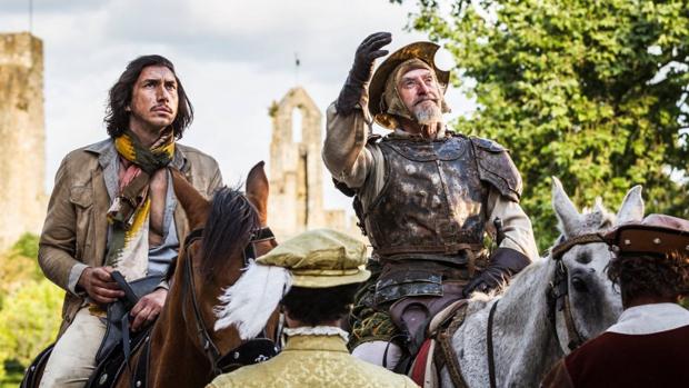 Una escena de «El hombre que mató a Don Quijote», rodada el verano pasado en España