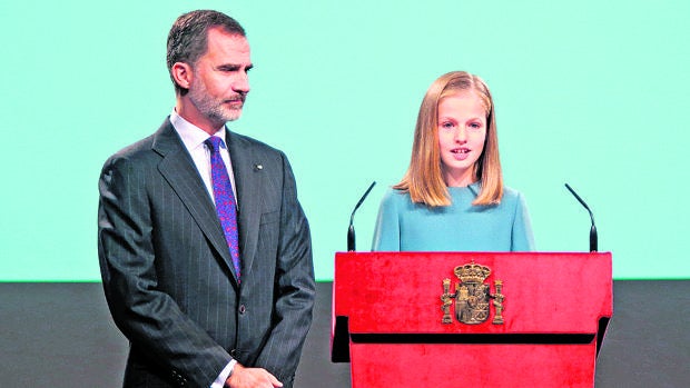 Leonor en su primer discurso en público