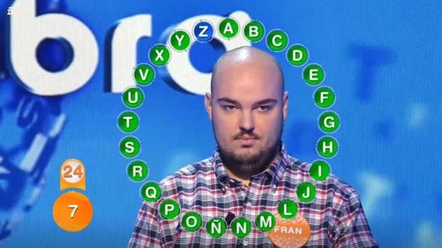 Fran González, la estrella de «Pasapalabra»