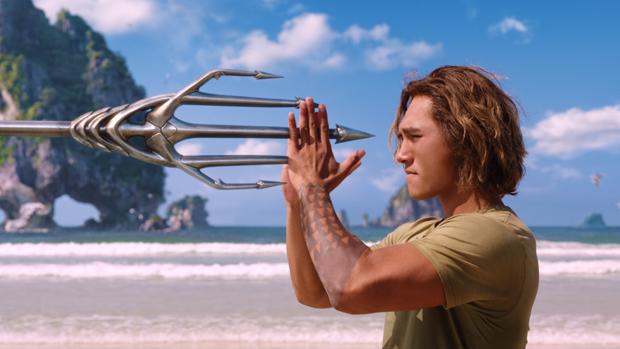 El joven Aquaman, antes de ser interpretado por Jason Momoa