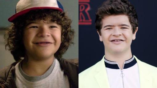 Gaten Matarazzo en la primera temporada y en la premier de la tercera de «Stranger Things»