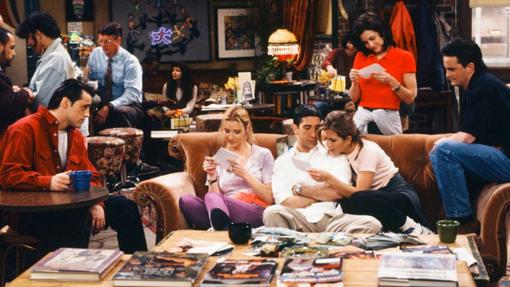 El grupo de «Friends» en la famosa cafetería Central Perk