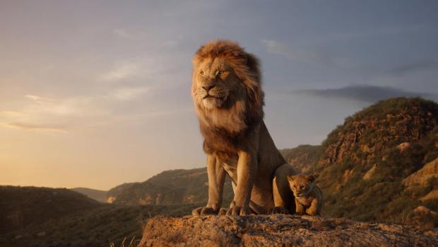 Fotograma de la película de acción real de «El Rey León»