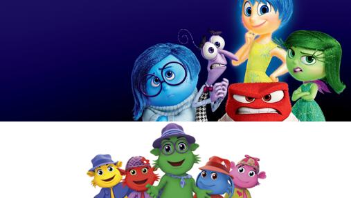 Personajes de «Del Revés» y «The Moodsters»