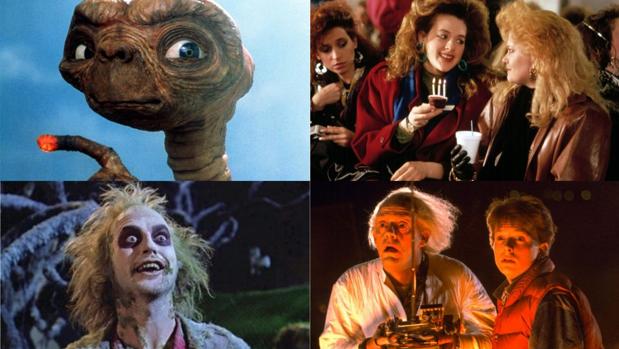 Escenas de «Regreso al futuro», «Armas de mujer», «Bitelchús» y «E.T»