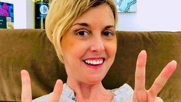La periodista, en una de las imágenes publicadas en su cuenta de Twitter