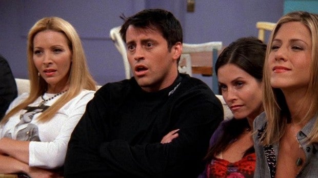 Los protagonistas de la serie «Friends»