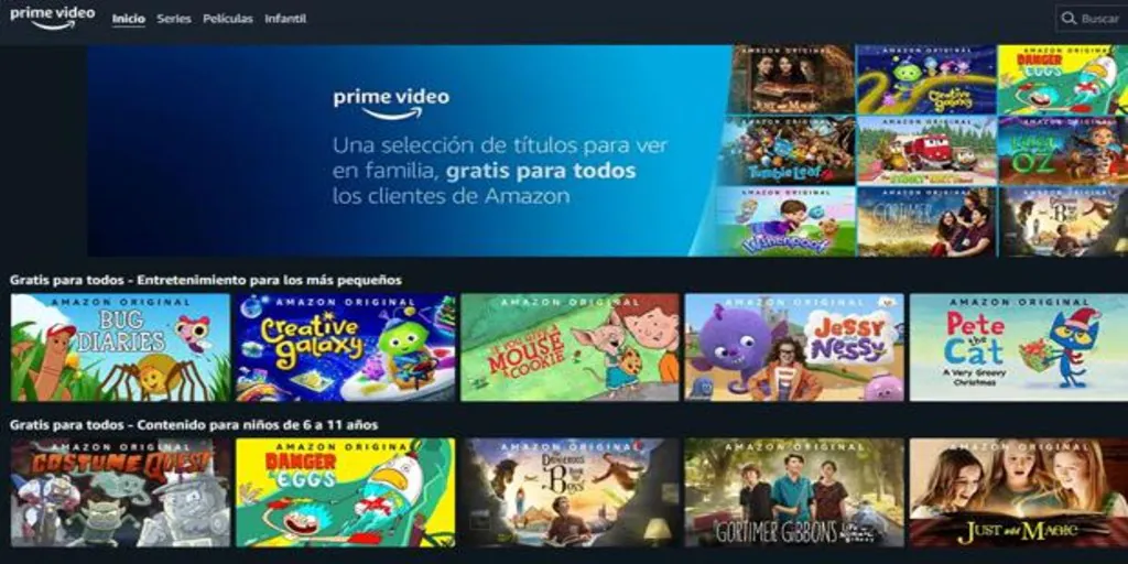Amazon Prime Video Ofrece Series Y Peliculas Gratis Para Ninos