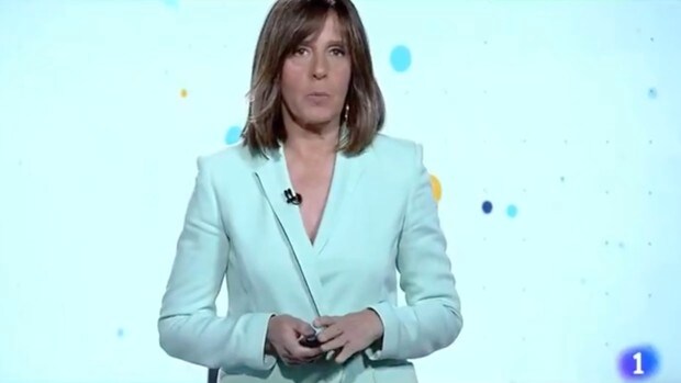 Ana Blanco, en el Telediario de las 15.00, este miércoles