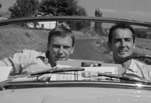 Jean-Louis Trintignant y Vittorio Gassman en un fotograma de &#039;La escapada&#039;, en 1962