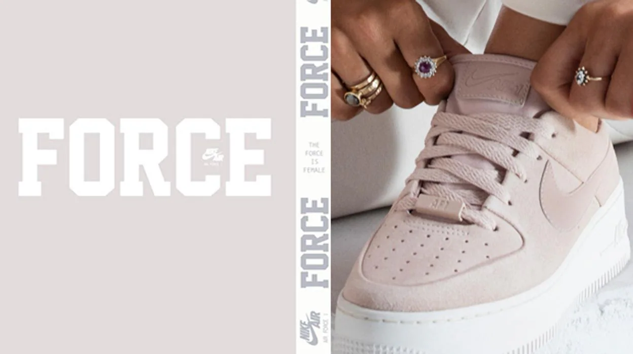 nike force one mujer con caña