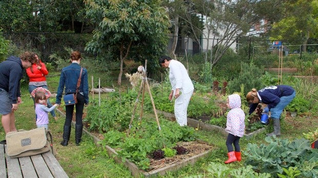 El jardín un buen sitio para hacer ejercicio