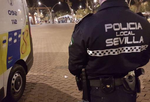 Actuación policial en la Alameda de Hércules