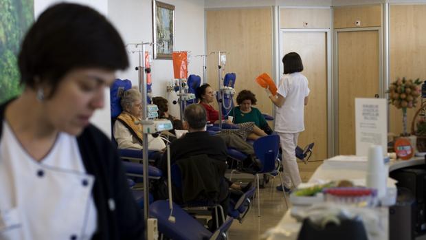 Sala de quimioterapia del Hospital Madrid Norte