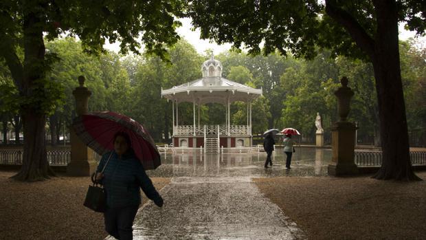 Imagen del Parque de Florida de Vitoria, donde tuvo lugar la agresión sexual