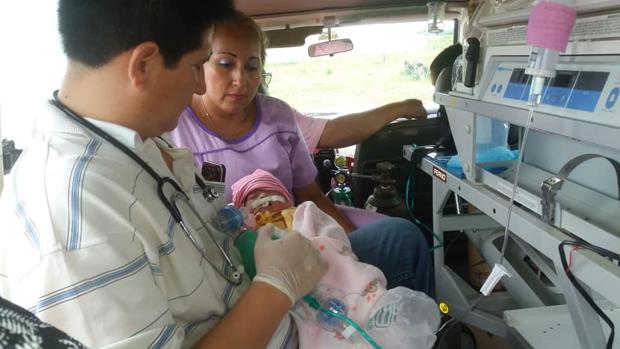 La pequeña nació con 2,2 kilos de peso