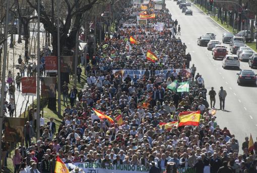 Manifestación por el mundo rural