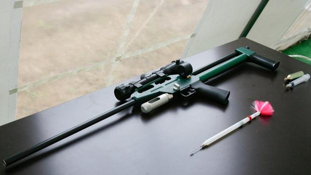 ¿Cómo funciona un dardo tranquilizante? trap shooting diagram 