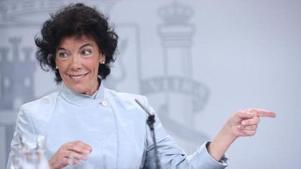 La ministra de Educación y Formación Profesional, Isabel Celaá