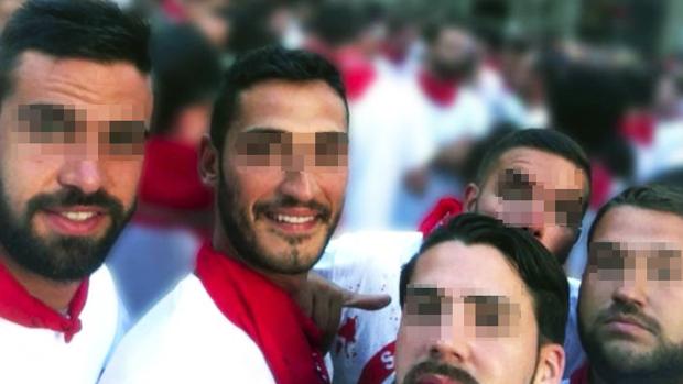 Los cinco de «La Manada», en las horas previas a la supuesta violación grupal de la fiesta de San Fermín