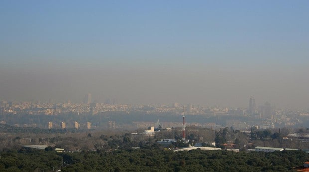 Madrid, bajo un episodio de contaminación