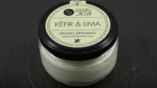 El Barattolino de helado de Kéfir y Lima