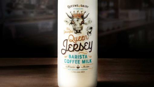 El packaging de la leche fresca Queens of Dairy desarrollado y creado por Guts&Glorious