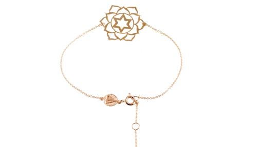 Pulsera Anahata en oro rosa