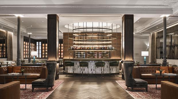 Lobby del Hotel Inglés en Madrid en el que se celebran las jornadas Seagram´s NY