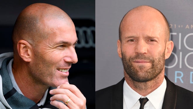 Zidane y Jason Statham apuestan por raparse la cabeza ante su caída capilar.