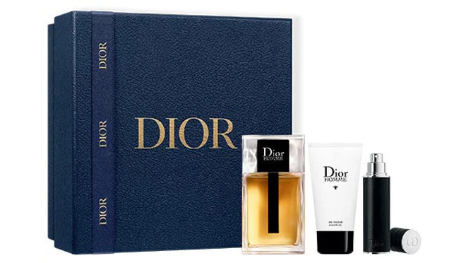 El cofre Dior Homme (74,95 €, en Druni) contiene Dior Homme edt, 100 ml, vaporizador de viaje de 10 ml y gel de ducha de 50 ml.