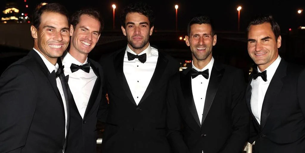 De Nadal Djokovic: los astros del tenis se visten de gala para la última cena Roger Federer