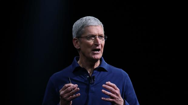Tim Cook, consejero delegado de Apple, durante una presentación
