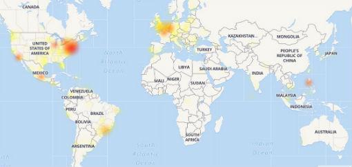 Caídas de Facebook e Instagram en el mundo