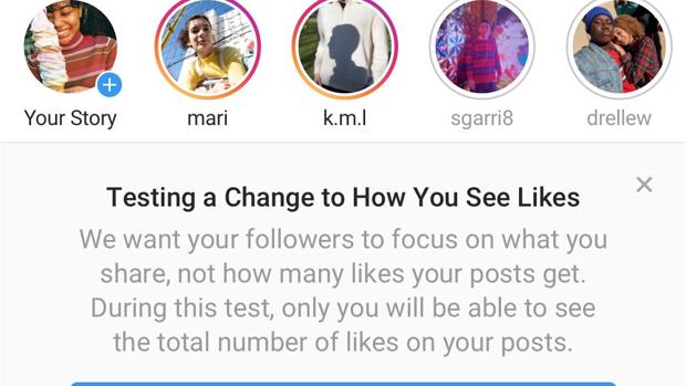 Instagram comienza a eliminar los «Me gusta» en todo el mundo