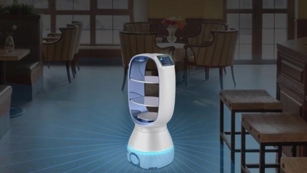 Coronavirus: así es el robot que se encarga de llevar comida a la gente en cuarentena en China