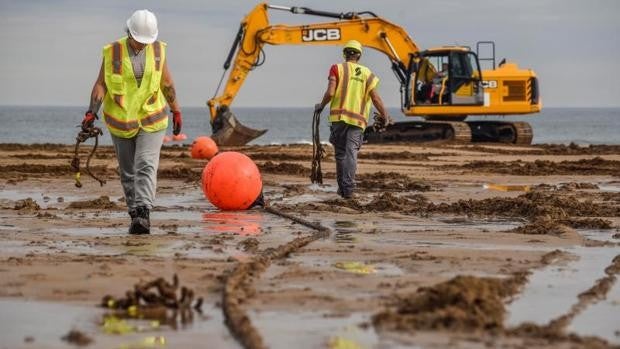 El cable submarino de Google que conectará España con Reino Unido y EE.UU. ya está instalado en Bilbao