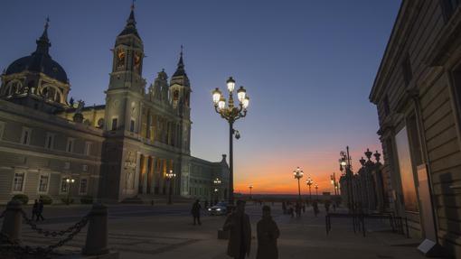 Sunset from the Almudena Cathedral
