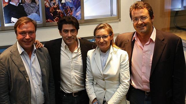 De izq. a dcha. Jesús Gómez (Leganés), David Pérez (Alcorcón), M. José Martínez de la Fuente (Aranjuez) y Juan Soler (Getafe)
